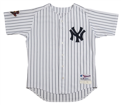 2001 Ted Lilly Game Used New York Yankees Home Jersey (MEARS A-10) Yankees-Steiner